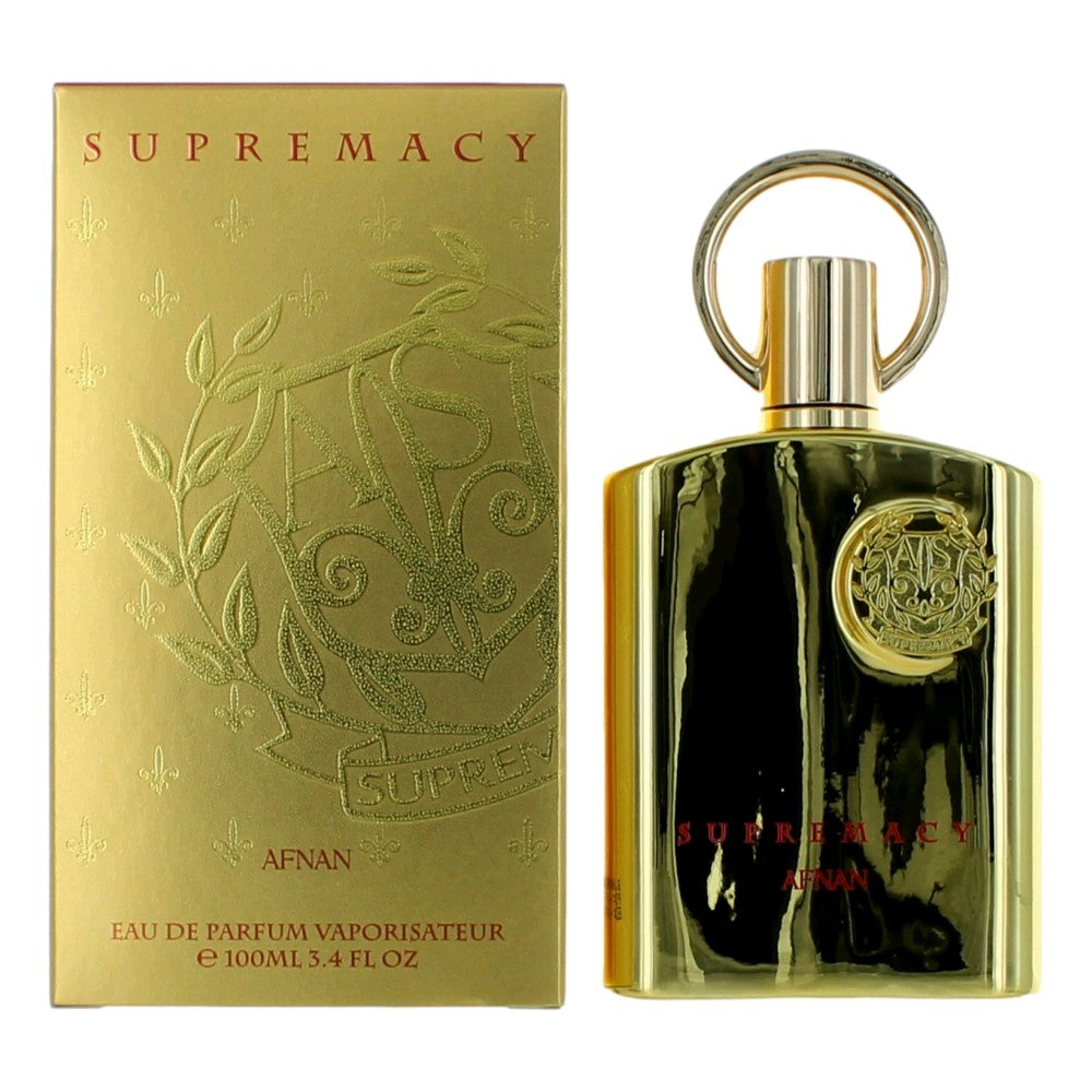 Bottle of Supremacy Gold by Afnan, 3.4 oz Eau De Parfum Spray for Unisex